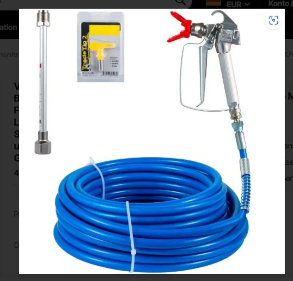 Airless Paint Sprayer Gun and Hose Kit Tool - Image 2
