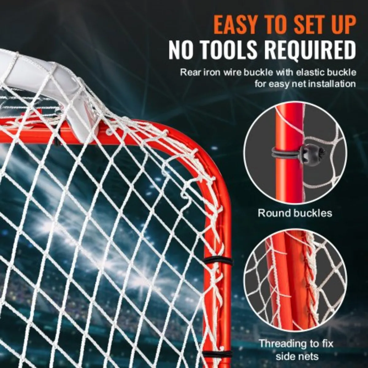 Hockey Goal with Backstop and Targets Street Outd - Image 4