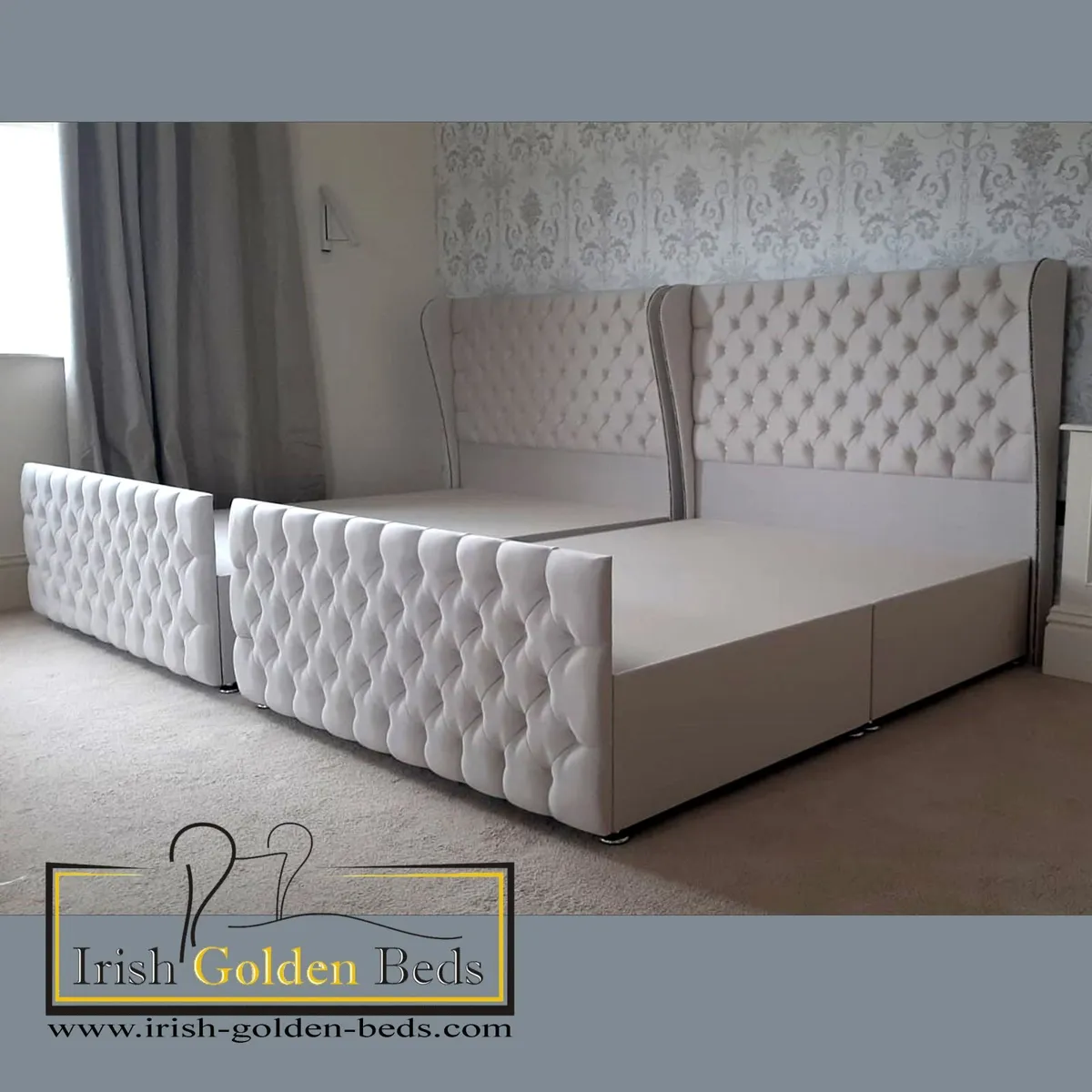 bed frame and headboard, free delivery - Image 1