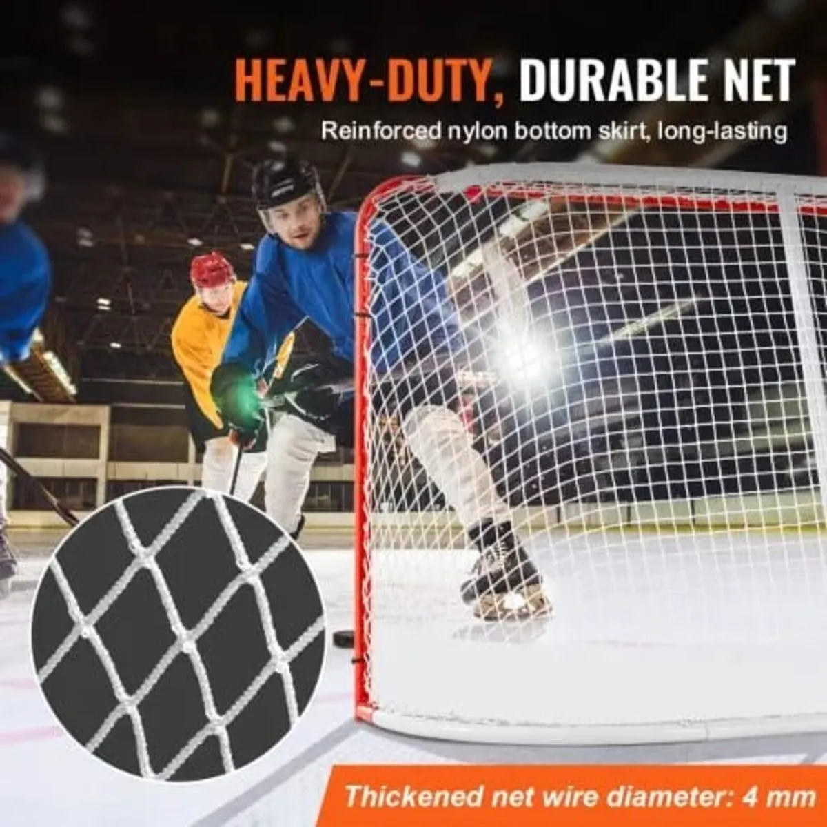 Street Hockey Net, Indoor Outdoor Steel Hockey Goa - Image 3
