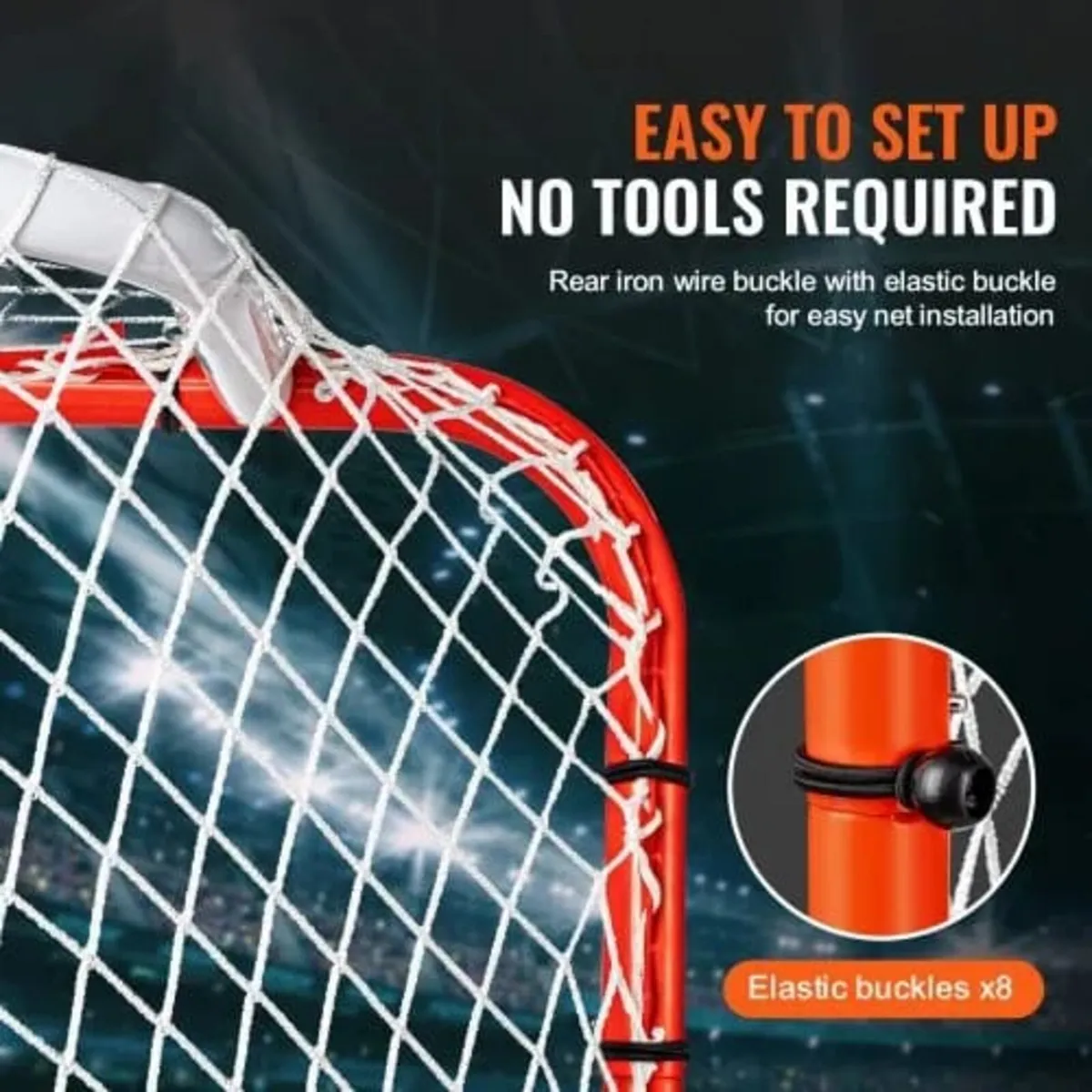 Street Hockey Net, Indoor Outdoor Steel Hockey Goa - Image 4