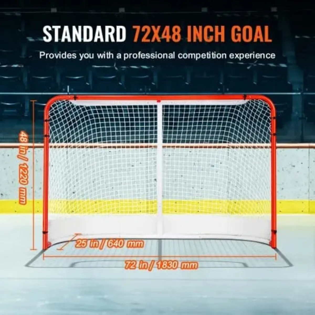 Street Hockey Net, Indoor Outdoor Steel Hockey Goa - Image 2