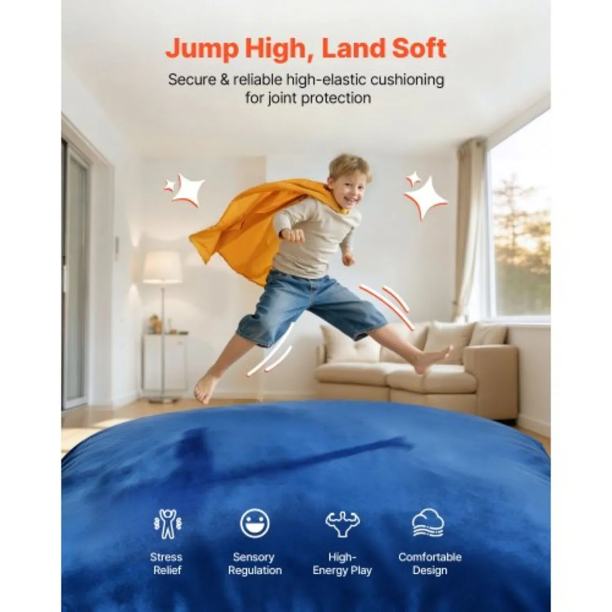 Crash Pad, 1500 x 1500 mm Crash Pad for Kids Senso - Image 4