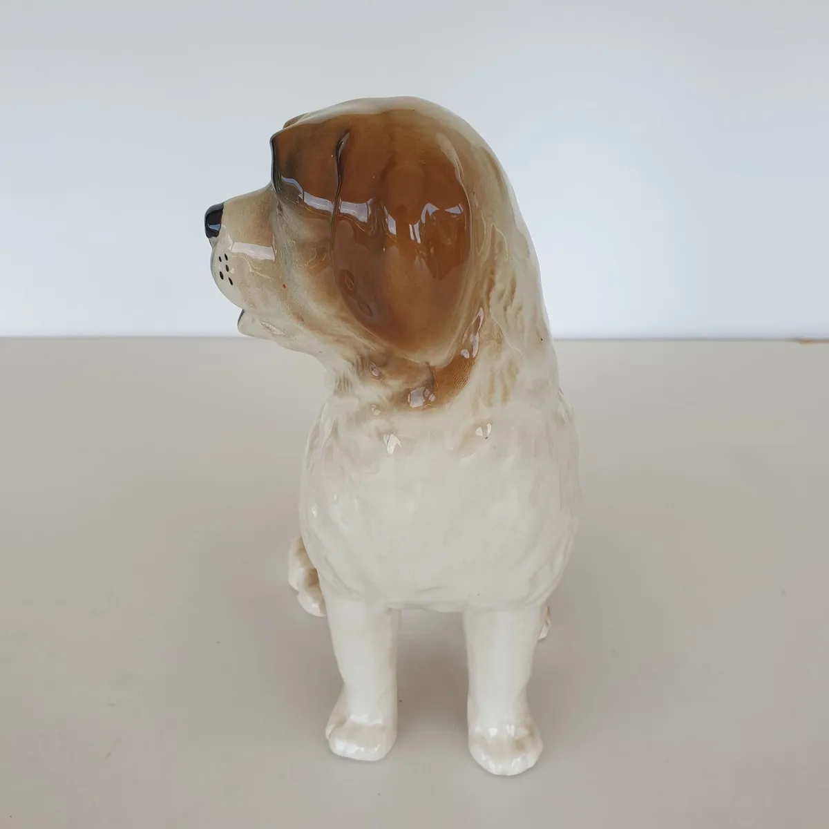 Ceramic St Bernard dog 1960's 20 cm high - Image 3