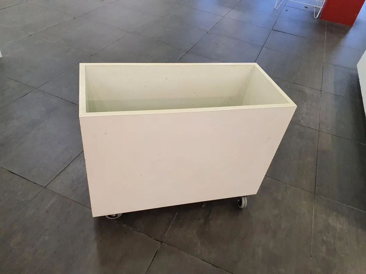 Wooden Storage Boxes with attached wheels - Image 1