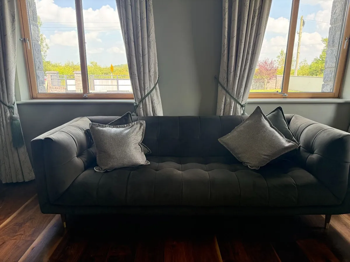 Two 3.5 Seater Couches & Two Armchairs & Footstool - Image 2