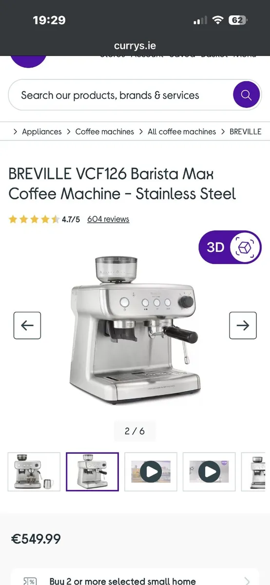 Breville Coffee Machine - Image 2
