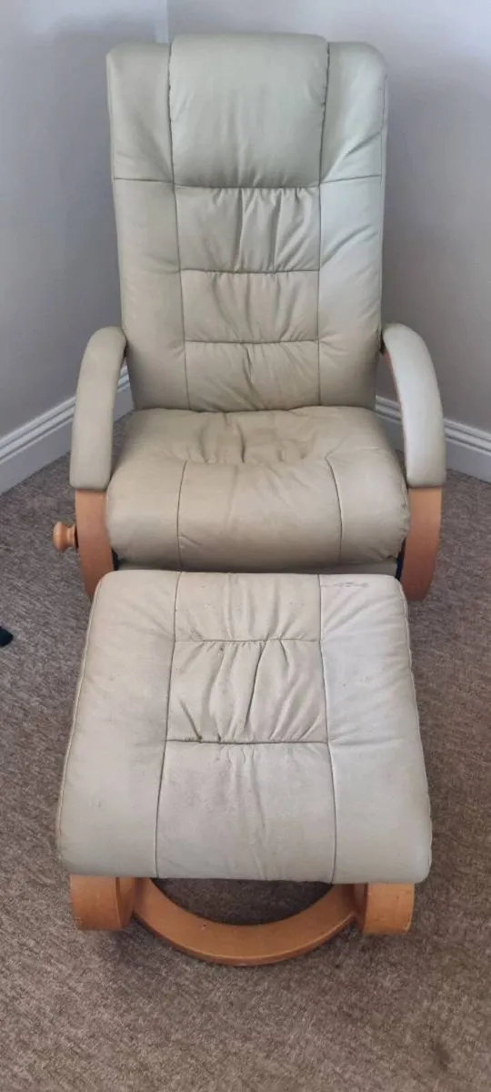 Reclining Leather Feeding Chair