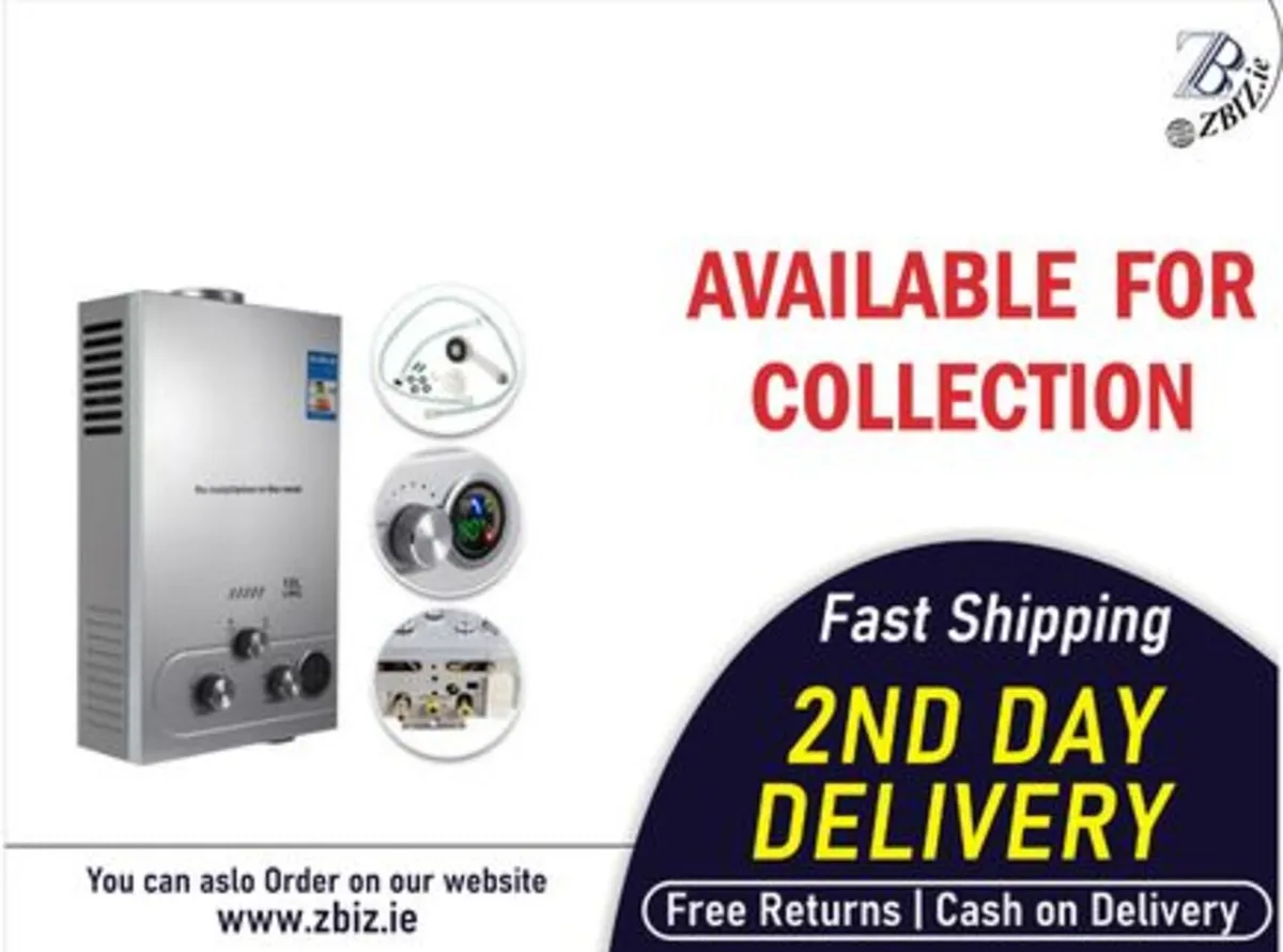 12L Tankless LPG Propane Gas Hot Water Mobile Home - Image 1