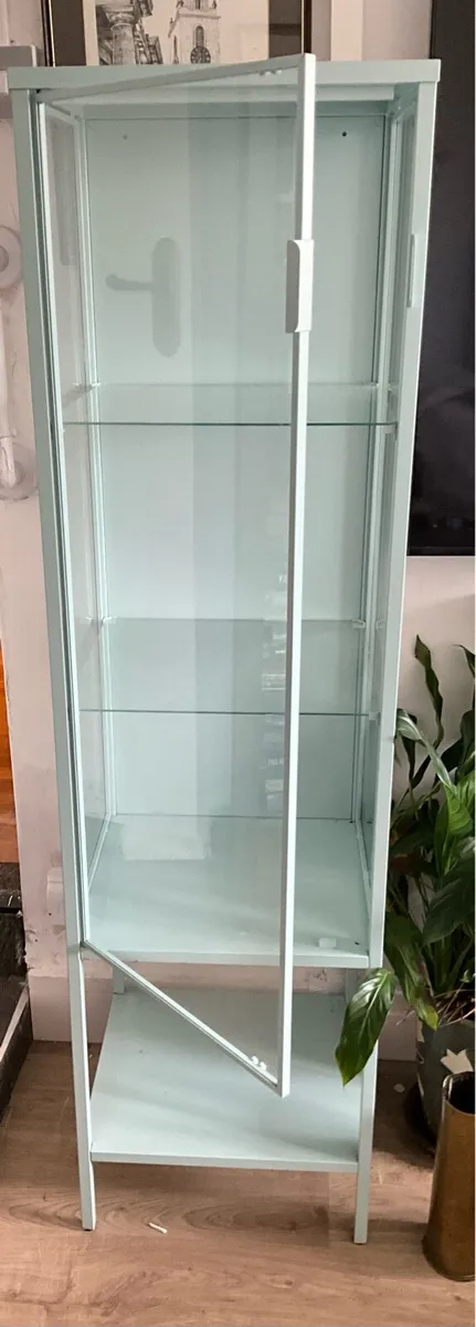 Tall Glass Cabinet with Glass Door - Image 4