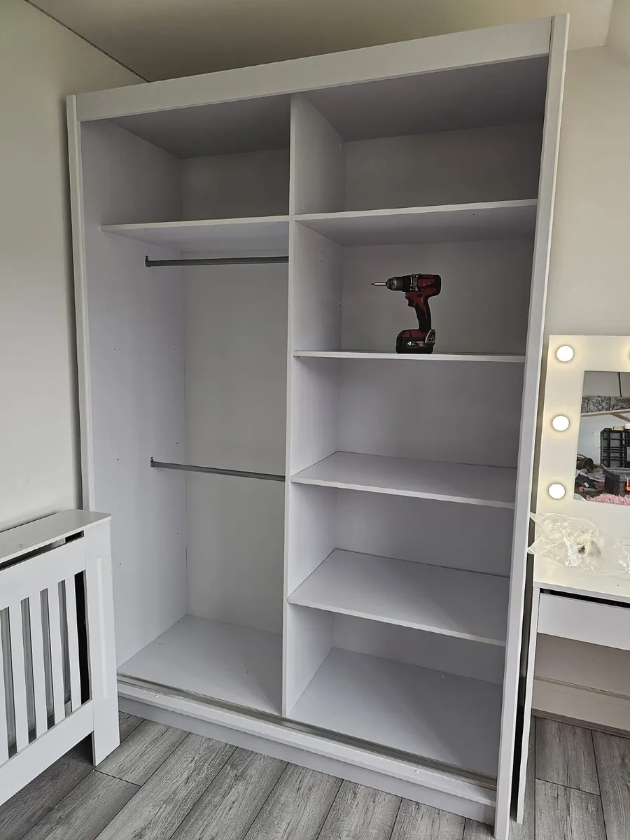 Wardrobe LUX 153cm White *FREE DELIVERY - Image 2