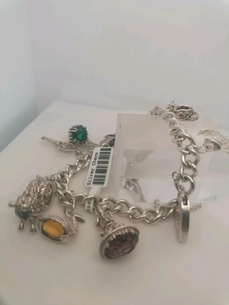 925 silver charm bracelet 925 - Image 3