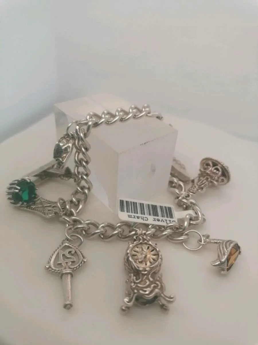 925 silver charm bracelet 925 - Image 1