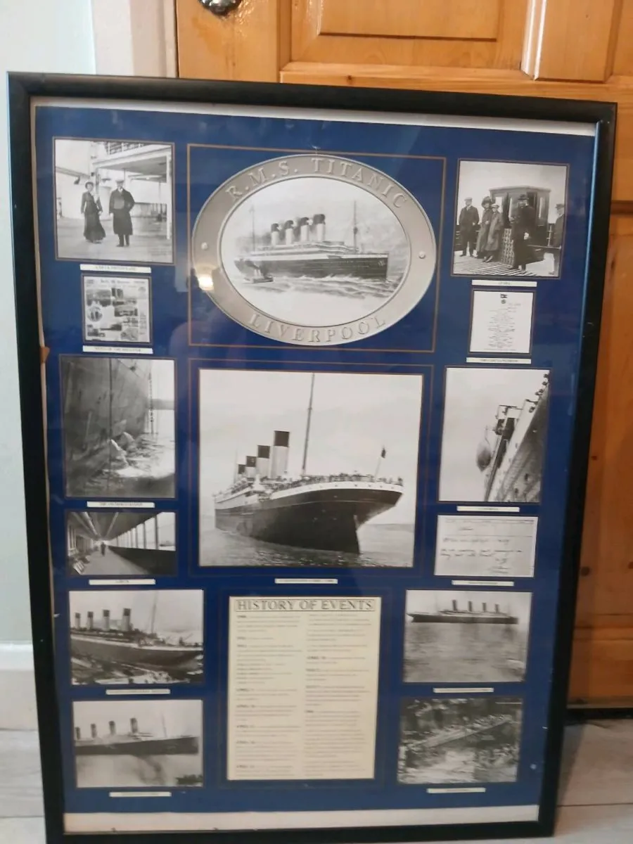 Framed Titanic Poster - Image 1