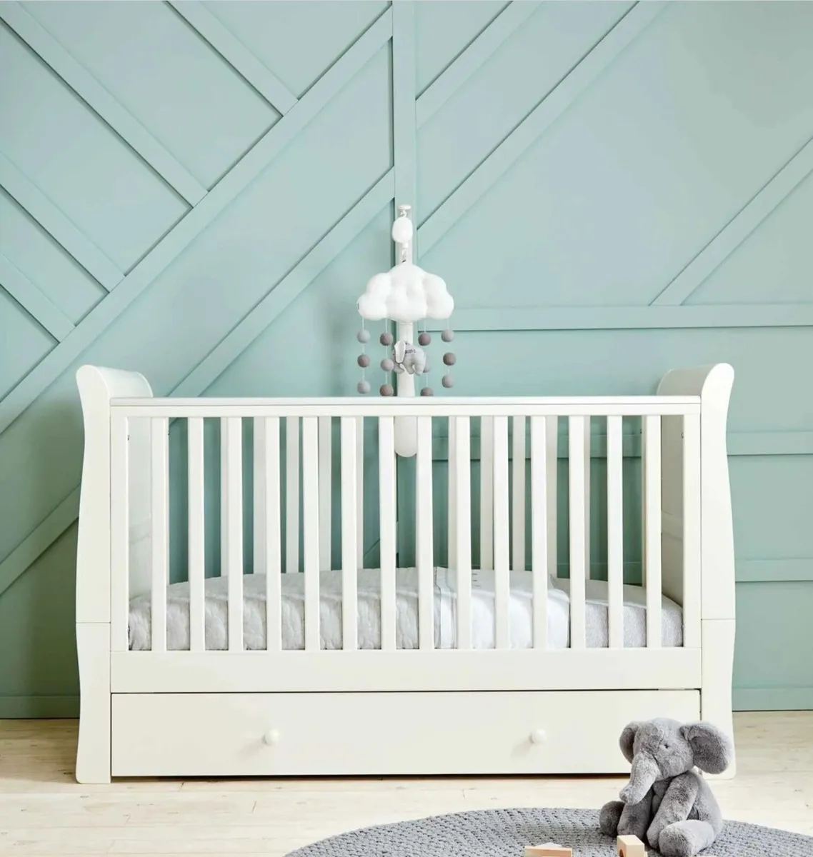 Mamas & Papas Mia Cotbed with Mattress - Image 1