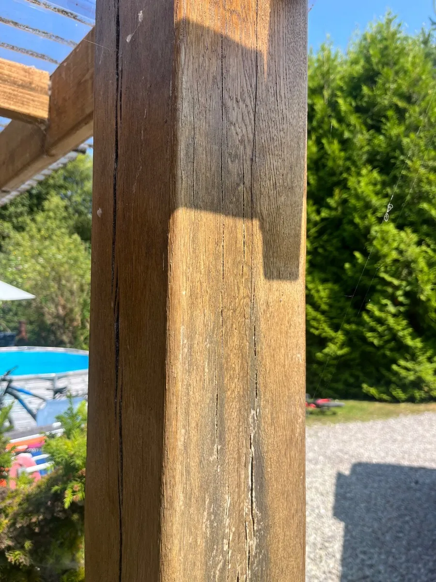 5  Oak beams 3m  x 15 cm  x 15 cm - Image 4