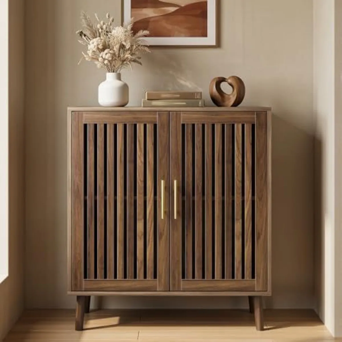 Sideboard Cabinet, Farmhouse Buffet Cabinet with S - Image 1