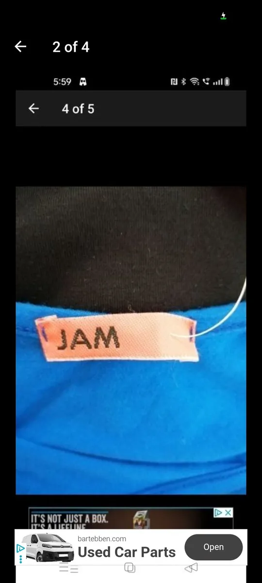 Ladies Jam Top. New with tags size 10 With Stretch - Image 2