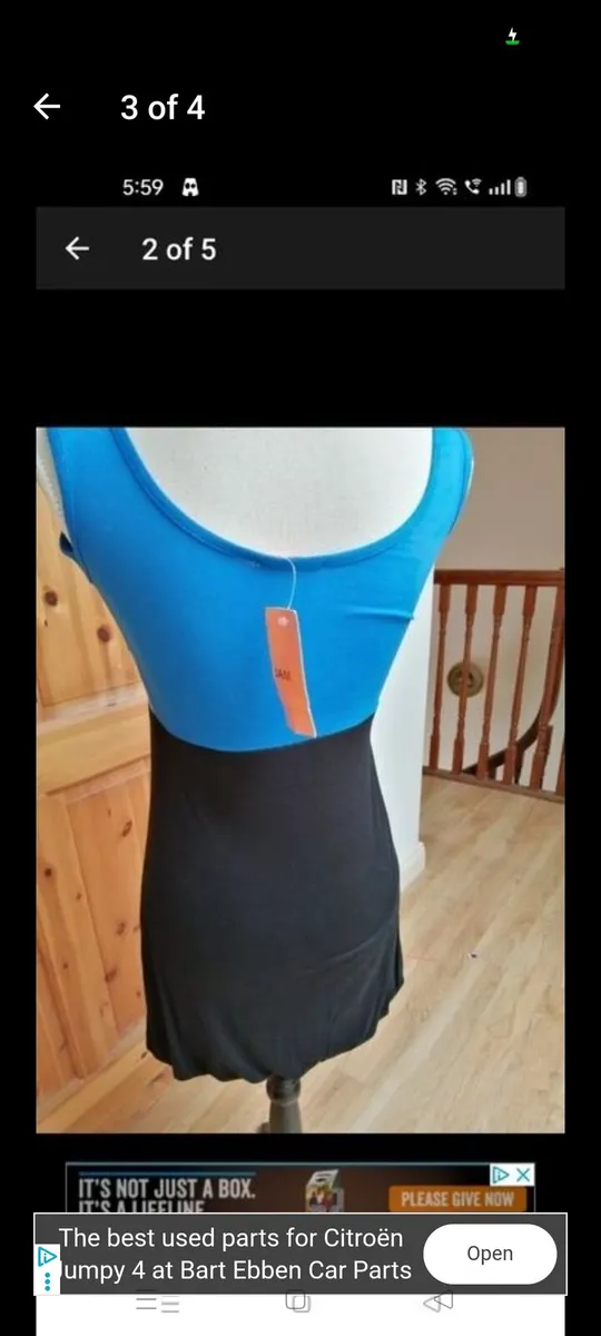 Ladies Jam Top. New with tags size 10 With Stretch - Image 3