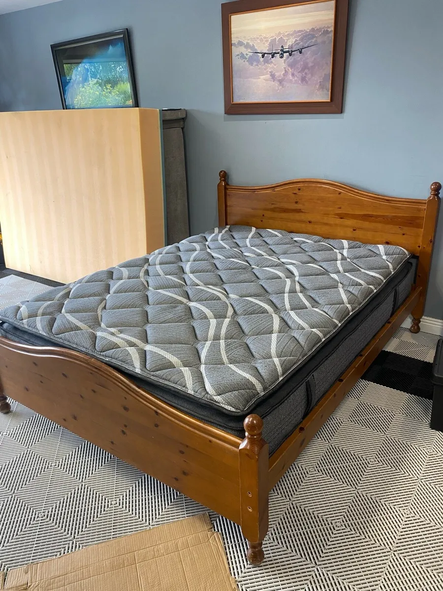 Three 5ft Double beds & mattress - Image 2
