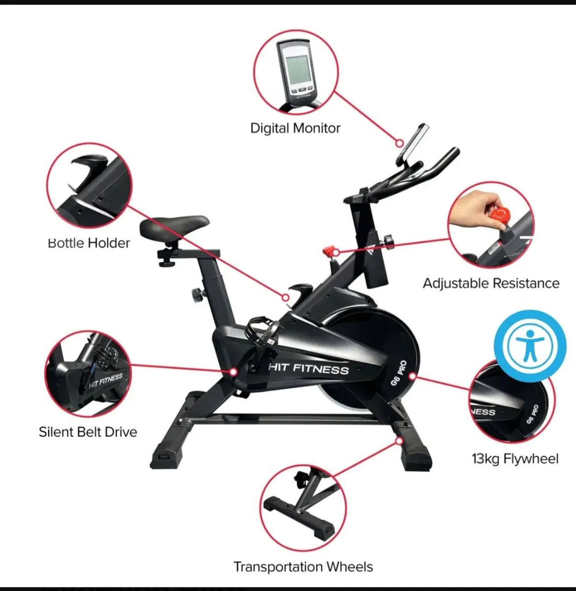 Exercise bike - Image 3
