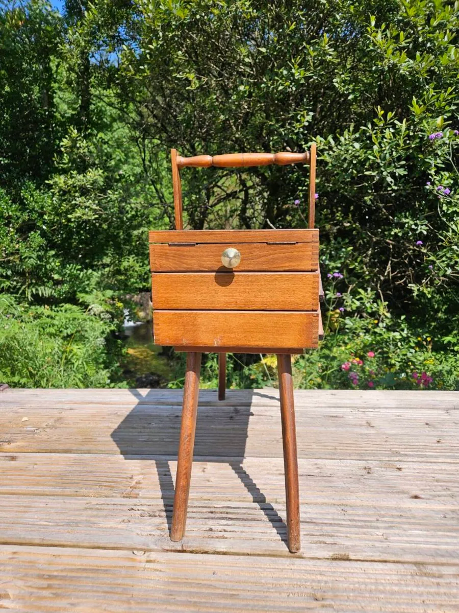 Mid Century Wooden Sewing Box -Nationwide Delivery - Image 2