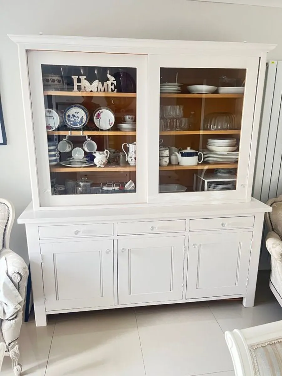 Beautiful large painted solid Oak kitchen unit - Image 1