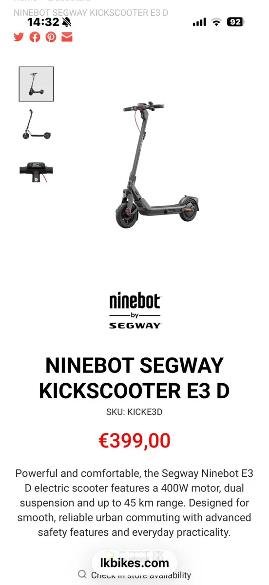 2 Ninebot E-scooters - Image 3