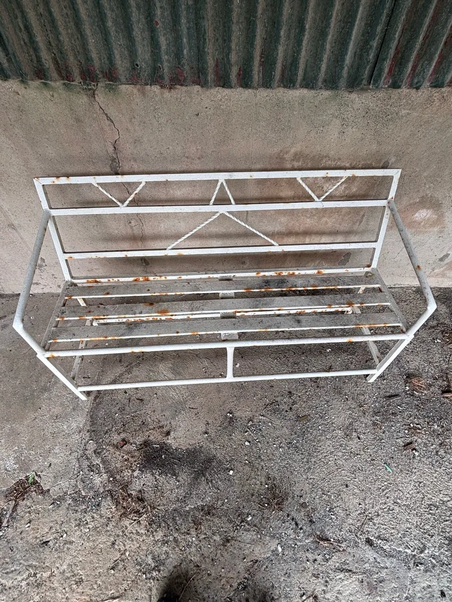 Metal Garden Bench - Image 2