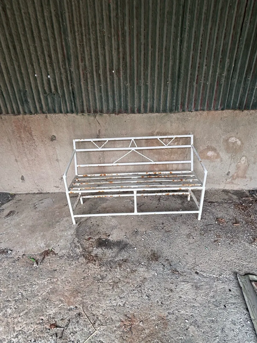 Metal Garden Bench - Image 3
