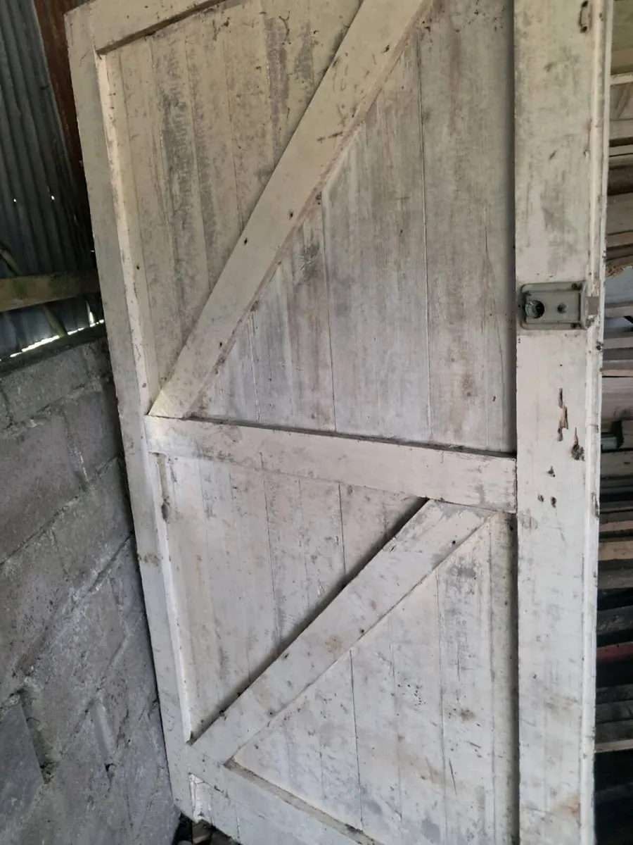Pair of garage doors - Image 1