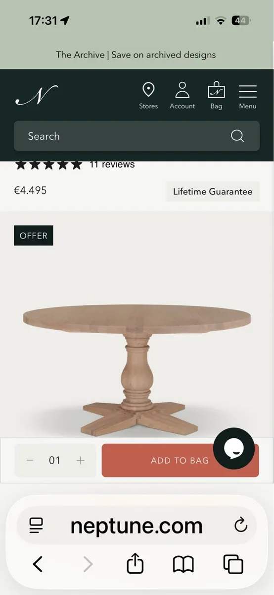 Dining table and 6 chairs - Image 2