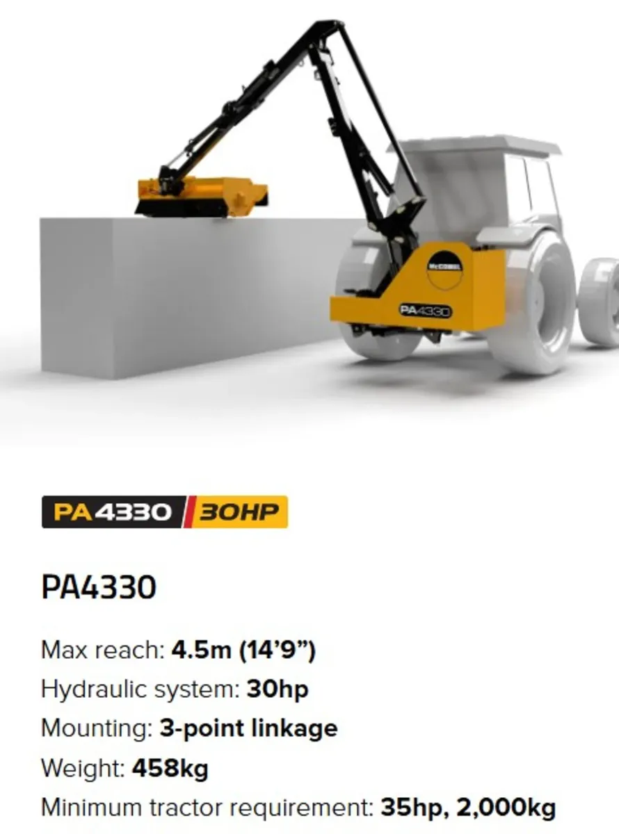 MCCONNEL PA4330 HEDGECUTTER, NEW - Image 3