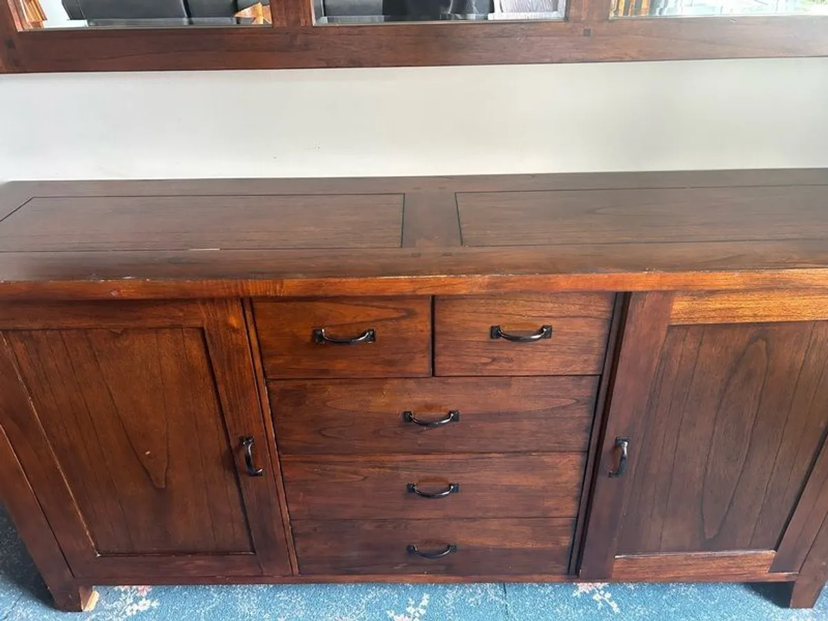 Sideboard & matching mirror - Image 3