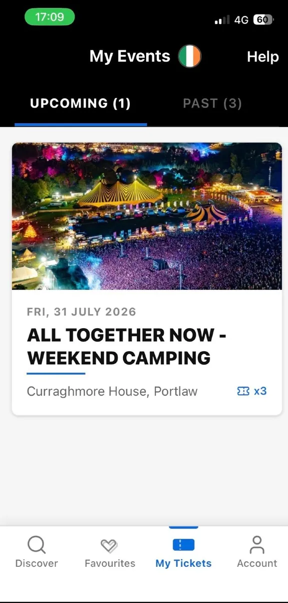 All together now weekend camping tickets - Image 1