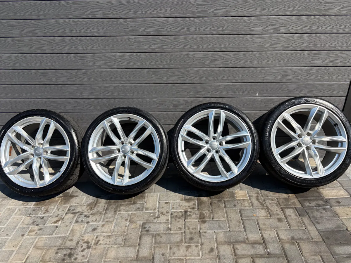 20” GENUINE AUDI A6 S-LINE ALLOY WHEELS & TYRES - Image 2
