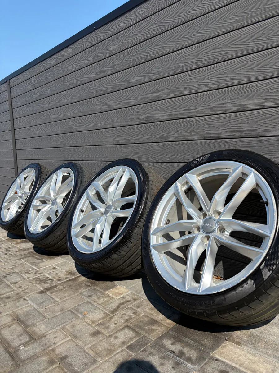 20” GENUINE AUDI A6 S-LINE ALLOY WHEELS & TYRES - Image 1