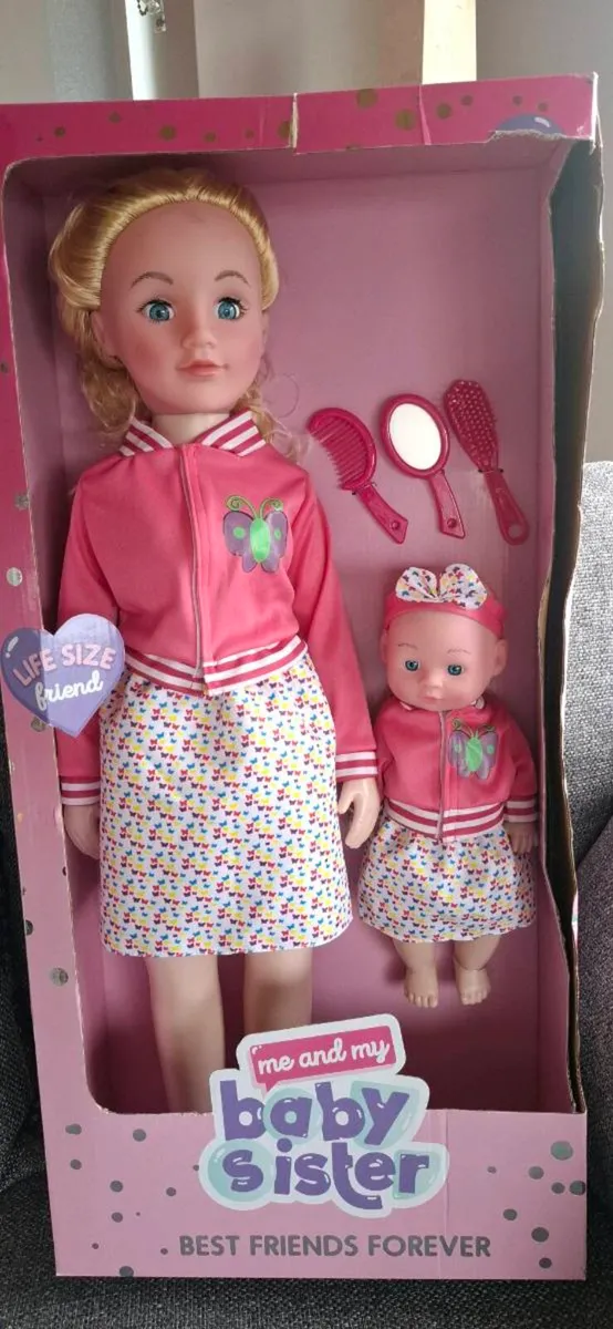 Me and baby sister dolls - Image 1
