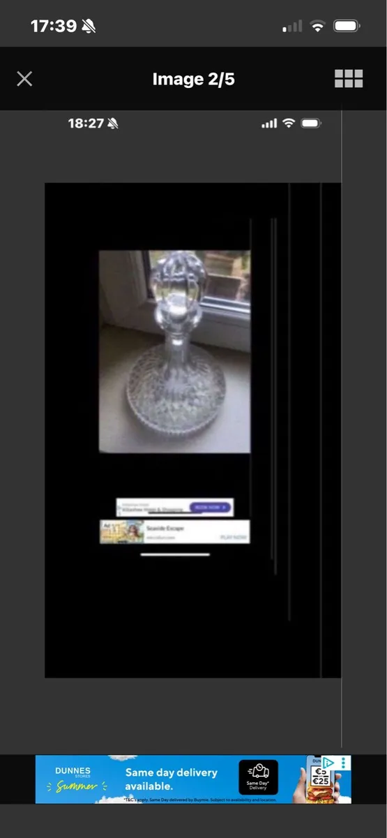 Waterford Crystal Tramore Ships Decanter - Image 2
