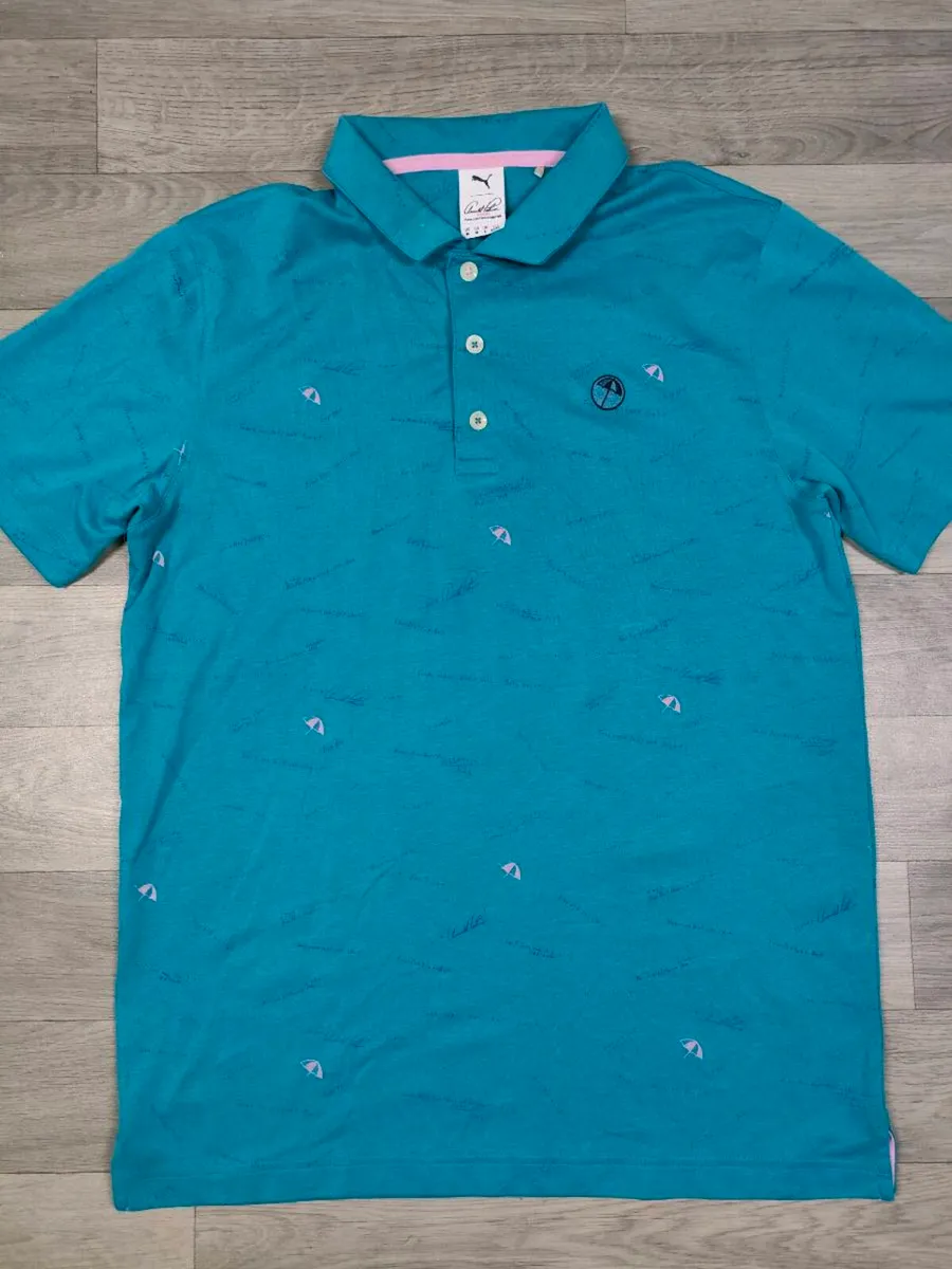 Puma X Arnold Palmer Golf Polo Shirt Mens Medium - Image 2