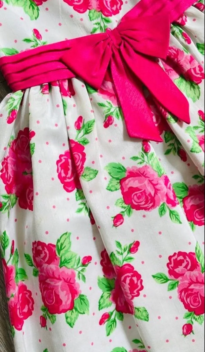 Girls Floral Party Dress: Age 8  (7-8yrs / 8-9yrs) - Image 2