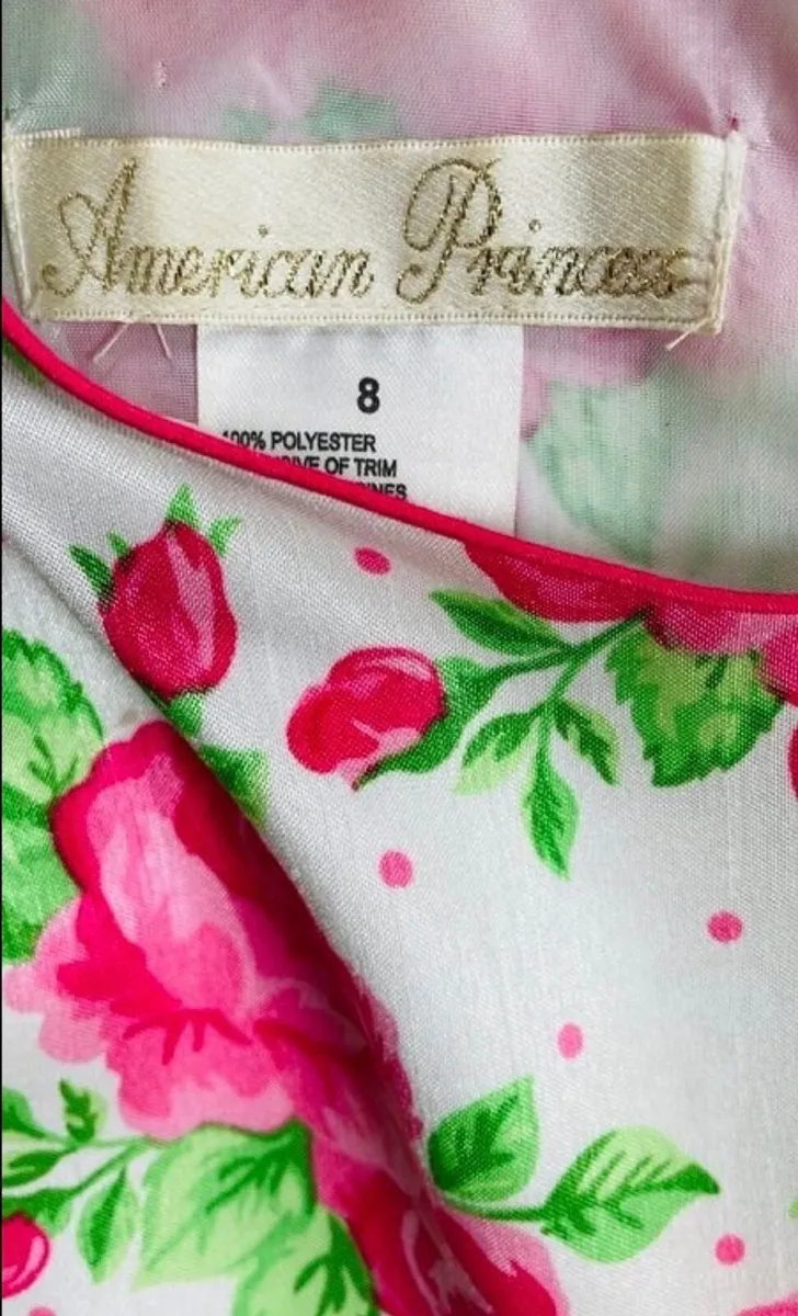 Girls Floral Party Dress: Age 8  (7-8yrs / 8-9yrs) - Image 3