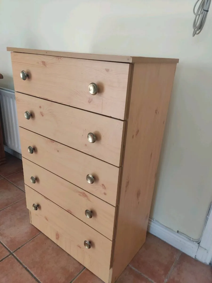 Chest of drawers in Pine - Image 4
