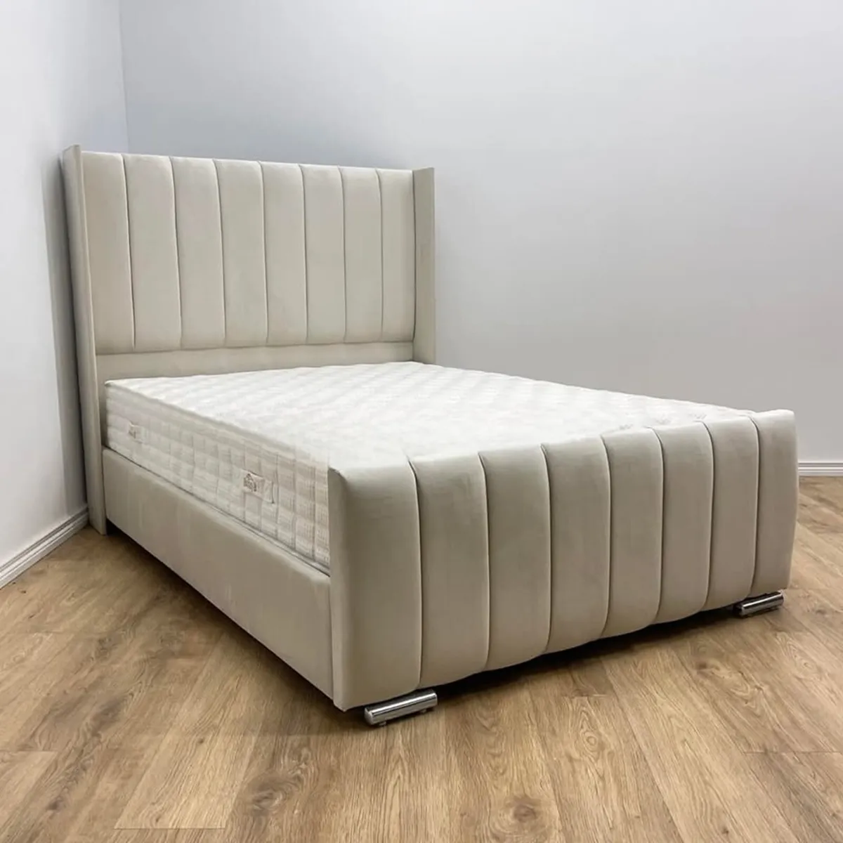 Double & King Size Bed Frame With Mattress Opt - Image 3