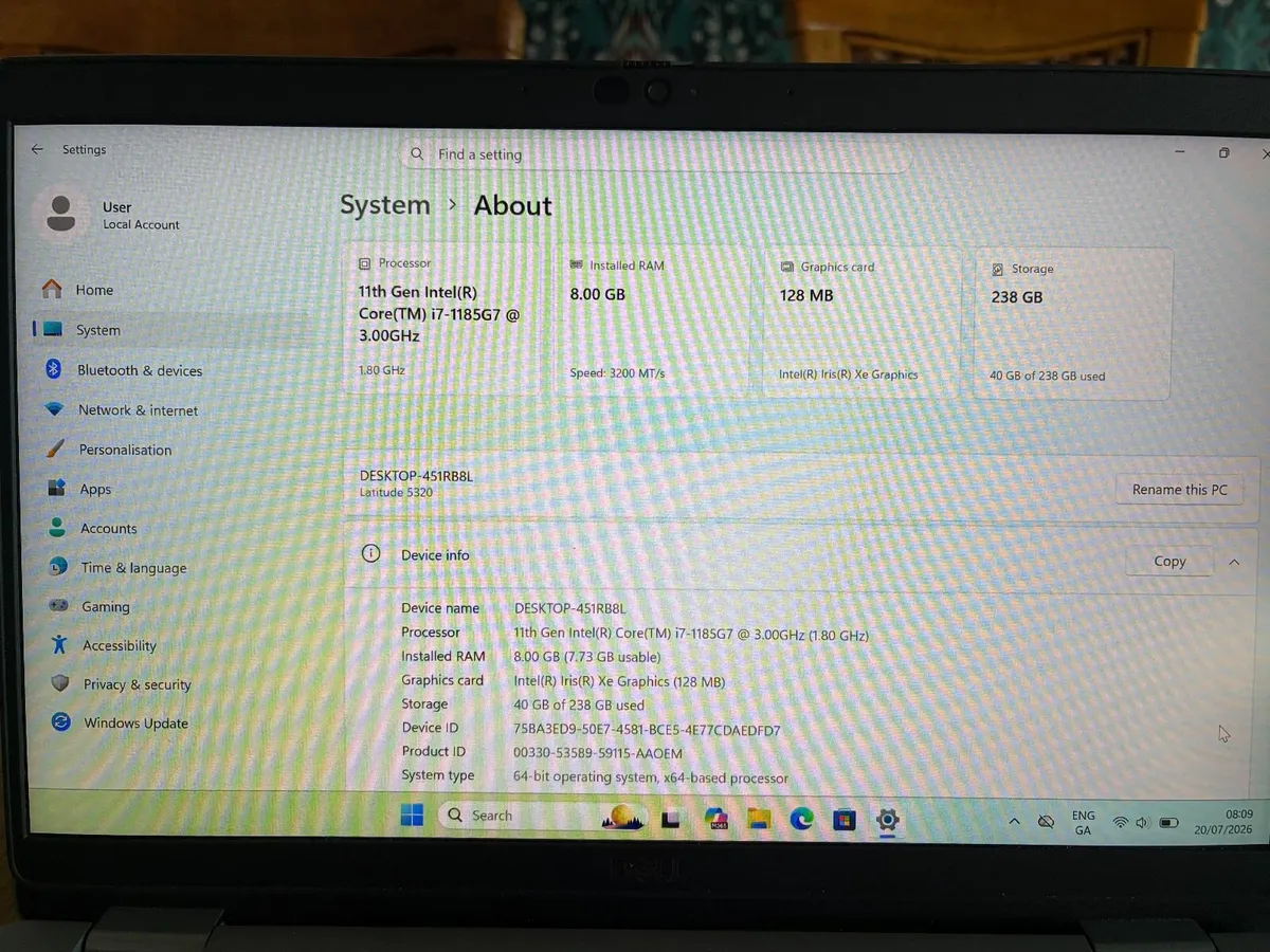 Dell Latitude 5320 laptop - Image 4