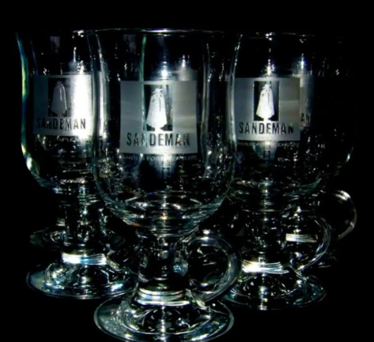 Vintage Sandeman Port / Irish Coffee Glass Mugs - Image 3