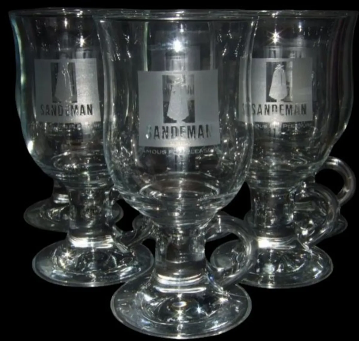 Vintage Sandeman Port / Irish Coffee Glass Mugs - Image 4