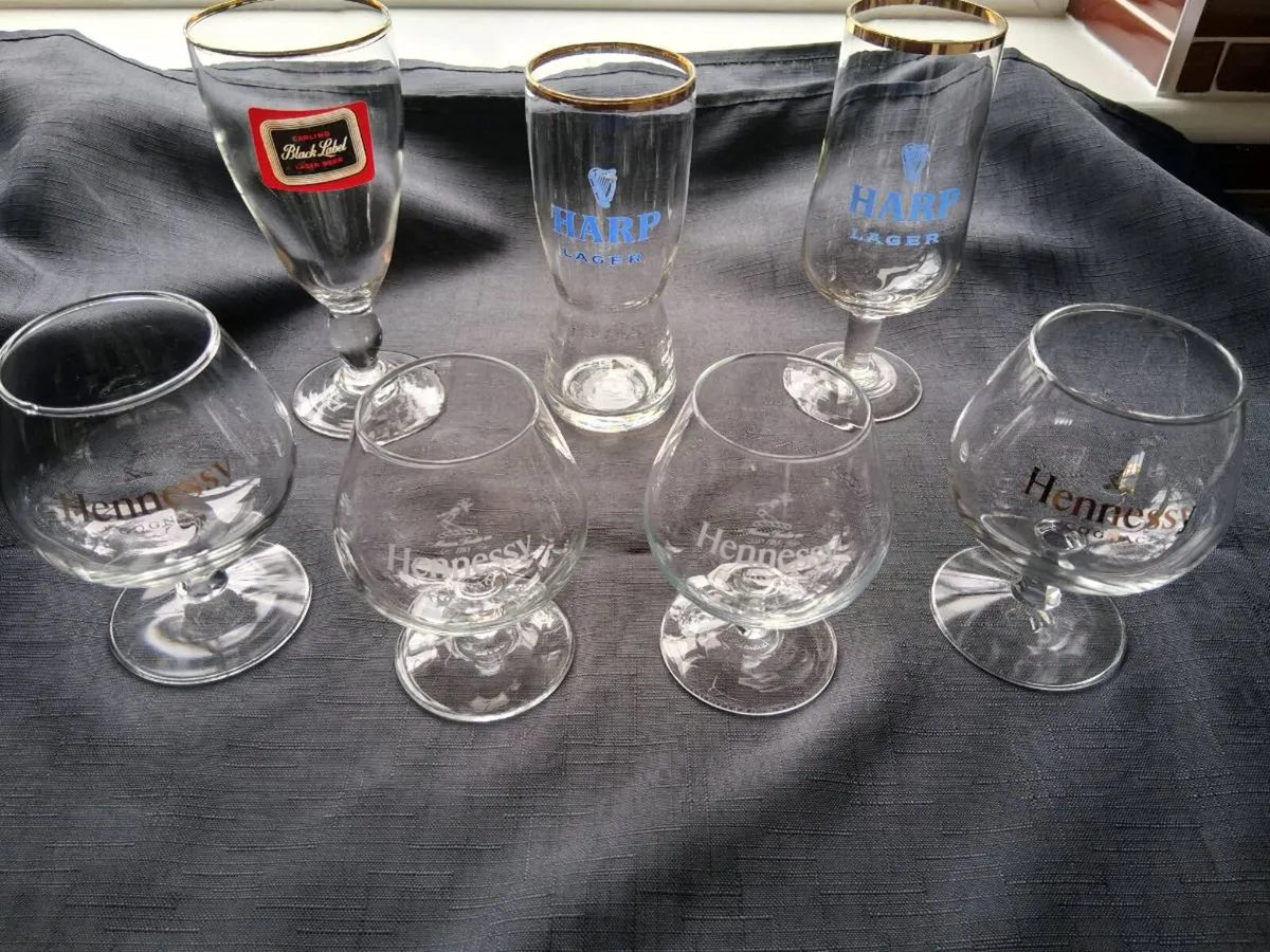Selection Of Old Pub Glasses - Image 1