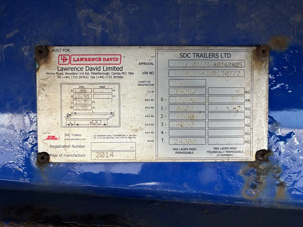2014 Laurence David Curtain Sider - Image 3