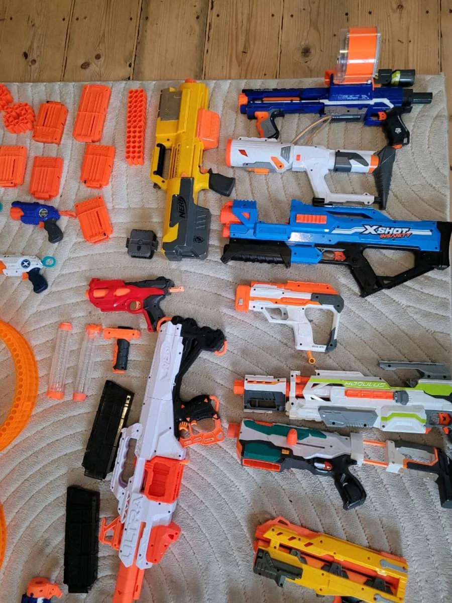 Nerf guns and x-shot guns. - Image 3